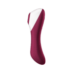 Vibromasseur à pression d’air Satisfyer, vibromasseur pour le point G, Dual Crush, vibromasseur double à insertion et pression d’air, rouge vin, Satisfyer – Image 2
