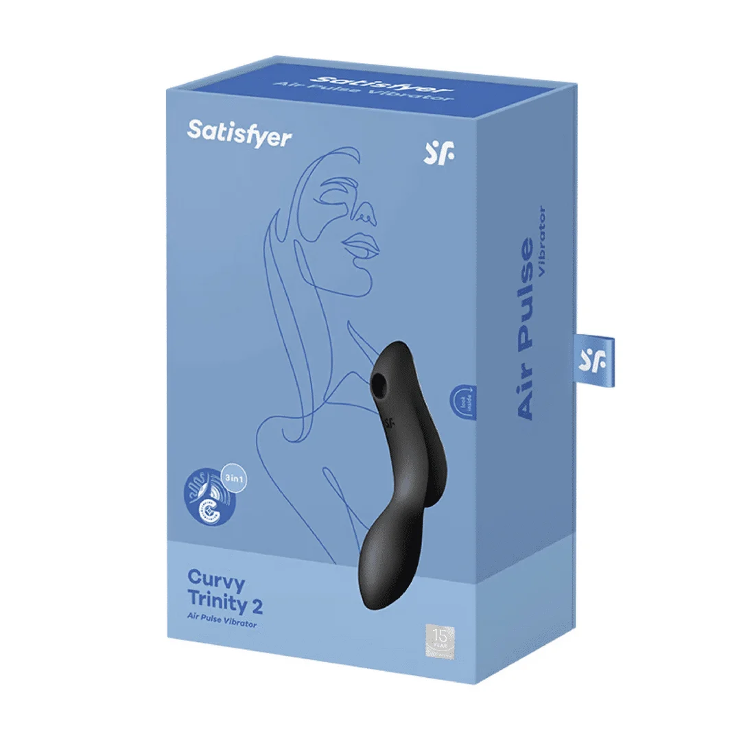 4036519-2 Satisfyer Curvy Trinity 2, vibromasseur pour point G en silicone doux – Image 1