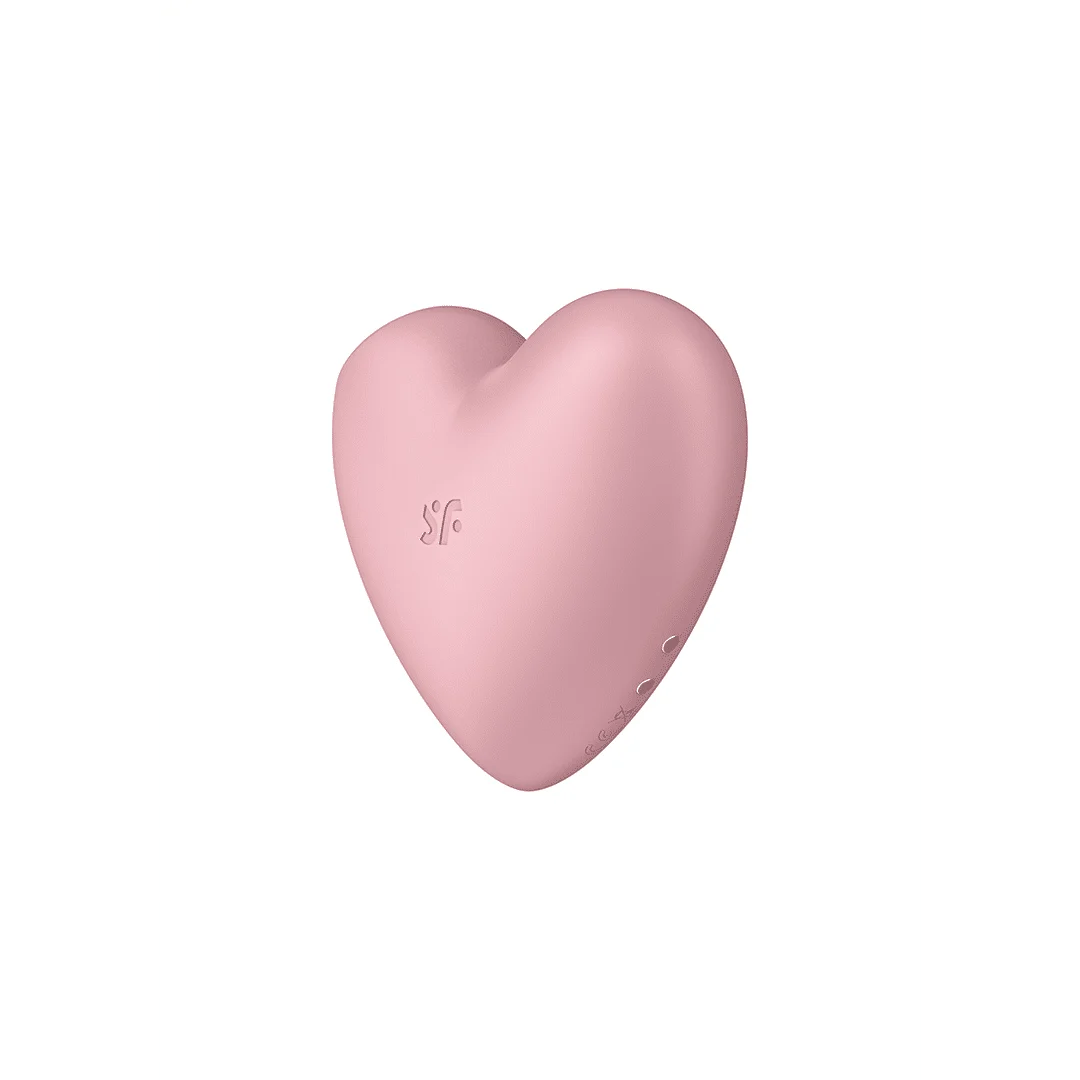 Stimulateur à pression d’air Satisfyer – Stimulateur clitoridien – Cutie Heart - Air Pulse Stimulator and Vibration - Light Satisfyer – Image 3