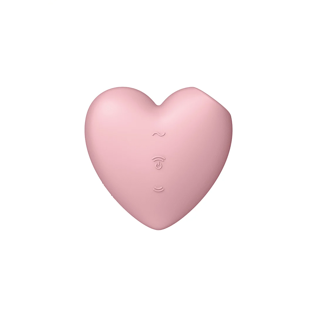 Stimulateur à pression d’air Satisfyer – Stimulateur clitoridien – Cutie Heart - Air Pulse Stimulator and Vibration - Light Satisfyer – Image 4