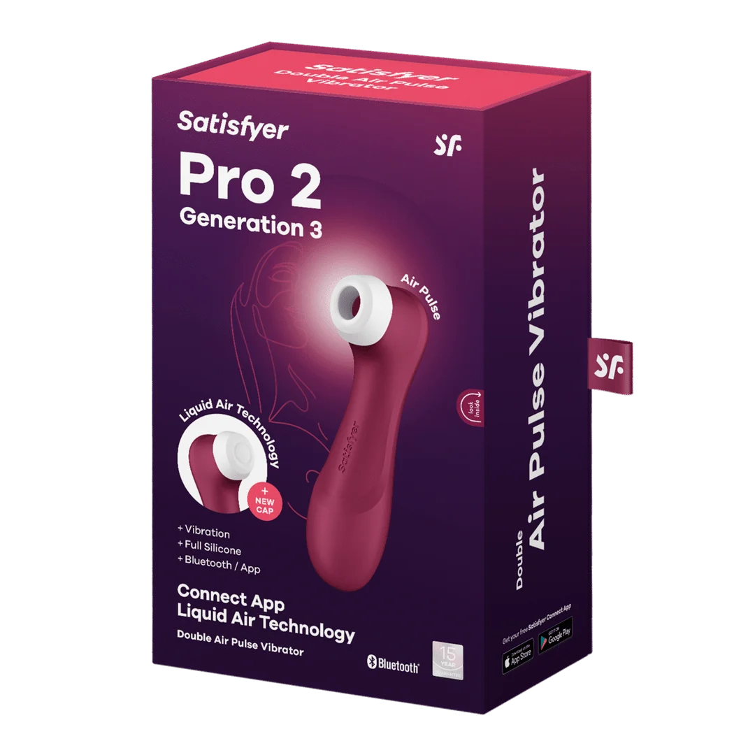 Satisfyer Pro 2 Generation 3 avec Liquid Air et l’application Connect, noir