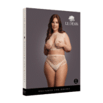 Ensemble de lingerie avec détails en résille et ouverture en goutte pour une silhouette séduisante aux courbes généreuses – LIN