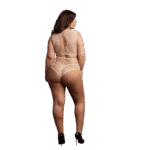 Ensemble de lingerie avec détails en résille et ouverture en goutte pour une silhouette séduisante aux courbes généreuses – LIN – Image 3
