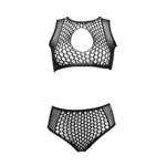 Ensemble de lingerie avec détails en résille et ouverture en goutte pour une silhouette séduisante aux courbes généreuses – LIN – Image 36