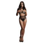 Ensemble de lingerie avec détails en résille et ouverture en goutte pour une silhouette séduisante aux courbes généreuses – LIN – Image 34