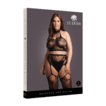 Ensemble de lingerie sexy avec tour de cou et résille pour une silhouette séduisante — LIN – Image 7