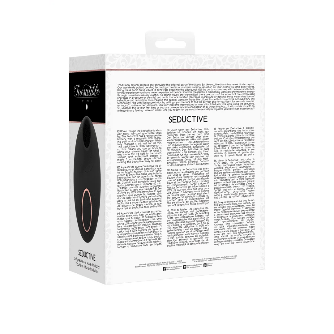 Stimulateur clitoridien avec technologie Airwave sans contact – Testeur Irresistible by Shots – Image 8