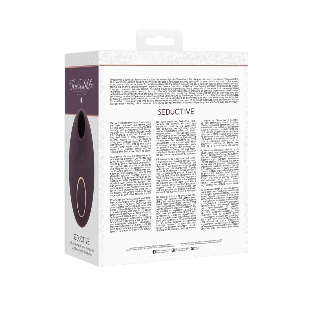 Stimulateur clitoridien avec technologie Airwave sans contact – Testeur Irresistible by Shots – Image 19
