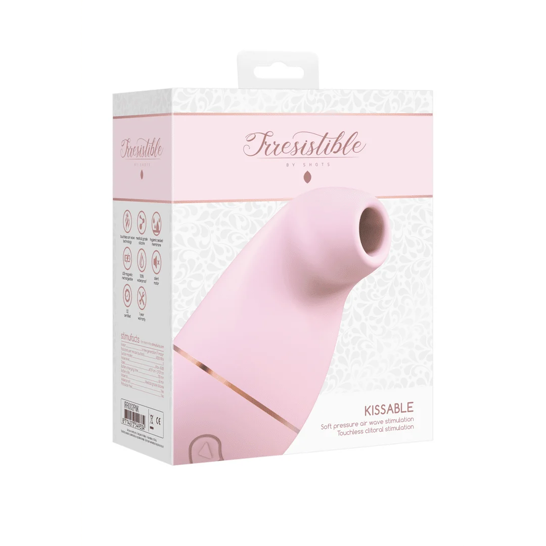 Vibromasseur à pression d’air – Stimulateur de clitoris – Kissable - Vibromasseur aspirant Irresistible by Shots – Image 7