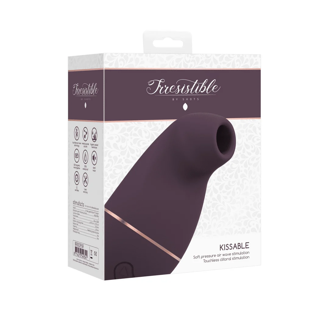 Vibromasseur à pression d’air – Stimulateur de clitoris – Kissable - Vibromasseur aspirant Irresistible by Shots – Image 13