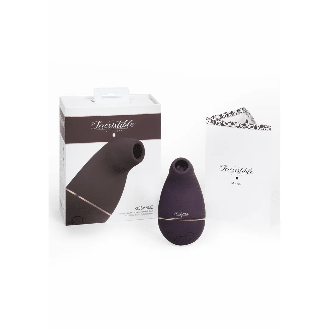 Vibromasseur à pression d’air – Stimulateur de clitoris – Kissable - Vibromasseur aspirant Irresistible by Shots – Image 15