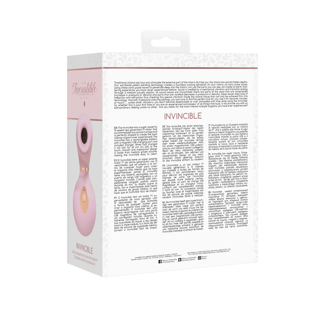 Stimulateur clitoridien avec 10 vitesses – Irresistible Irrésistible Rose Testeur Irresistible by Shots – Image 13