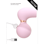 Stimulateur clitoridien avec 10 vitesses – Irresistible Irrésistible Rose Testeur Irresistible by Shots – Image 4
