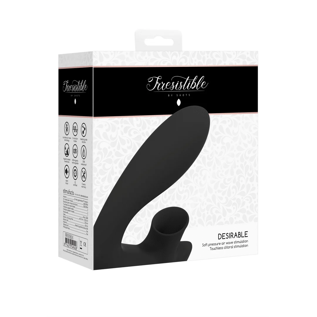 Stimulateur du point G avec 10 modes de vibration, testeur noir Irresistible by Shots – Image 6