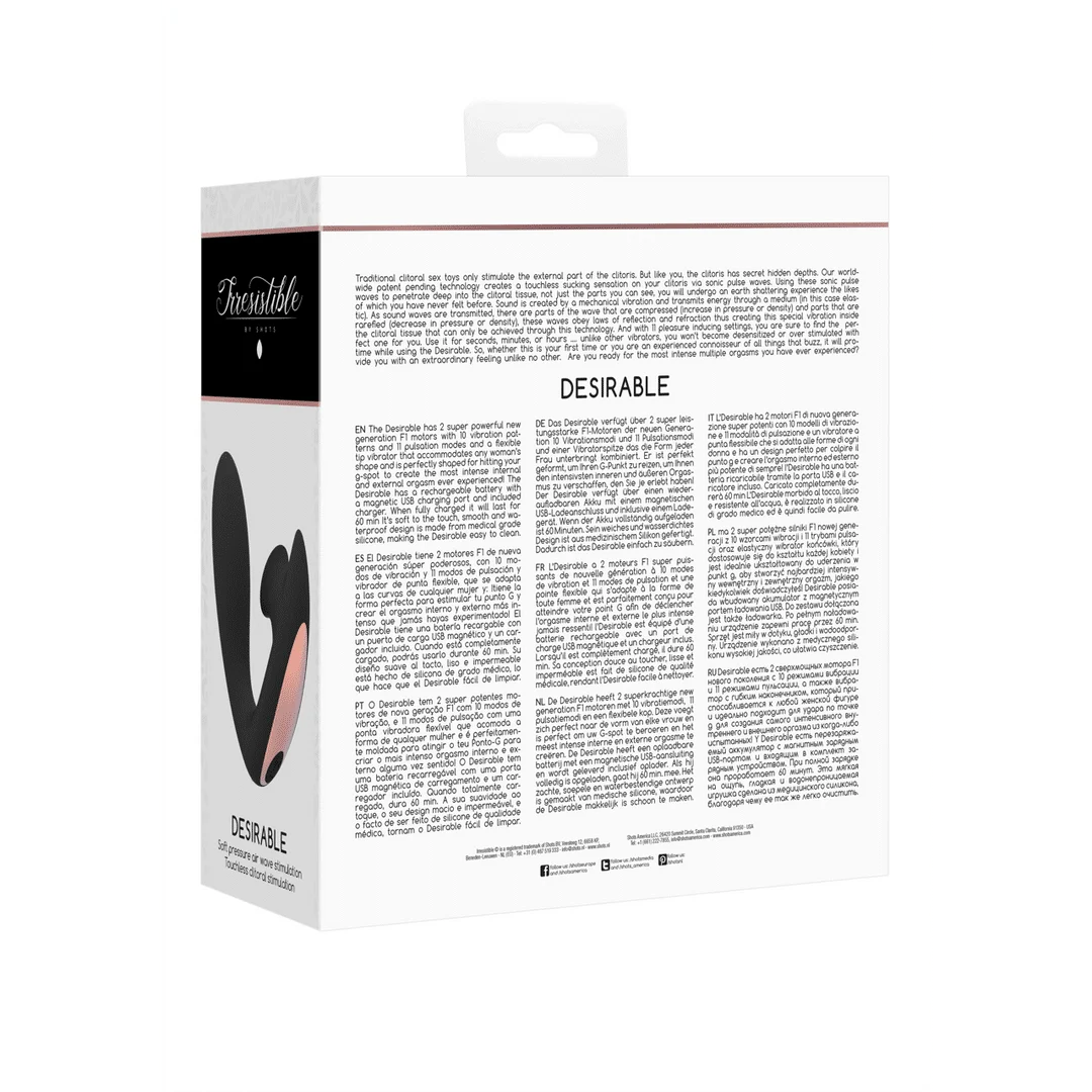 Stimulateur du point G avec 10 modes de vibration, testeur noir Irresistible by Shots – Image 7
