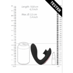 Stimulateur du point G avec 10 modes de vibration, testeur noir Irresistible by Shots – Image 4
