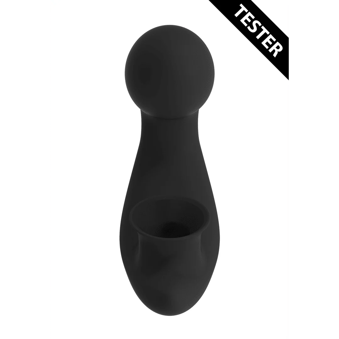 Stimulateur du point G avec 10 modes de vibration, testeur noir Irresistible by Shots – Image 1