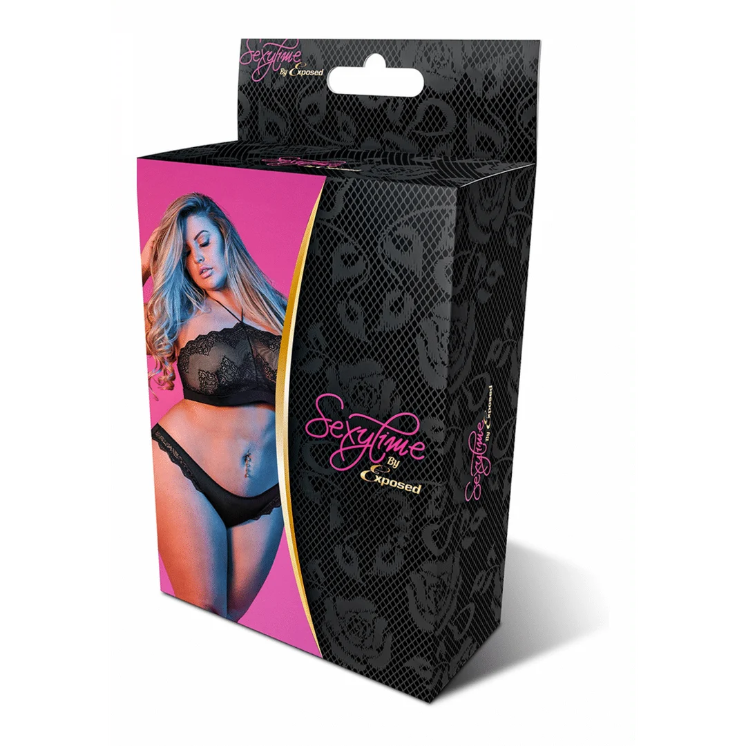 M192BLK2XL-2 Ensemble bandeau Magic Silk avec liens tour de cou – Image 1