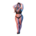 Bralette et culotte en dentelle Magic Silk, noir, 2X – Image 6