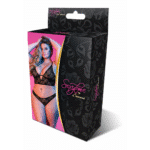 Bralette et culotte en dentelle Magic Silk, noir, 2X