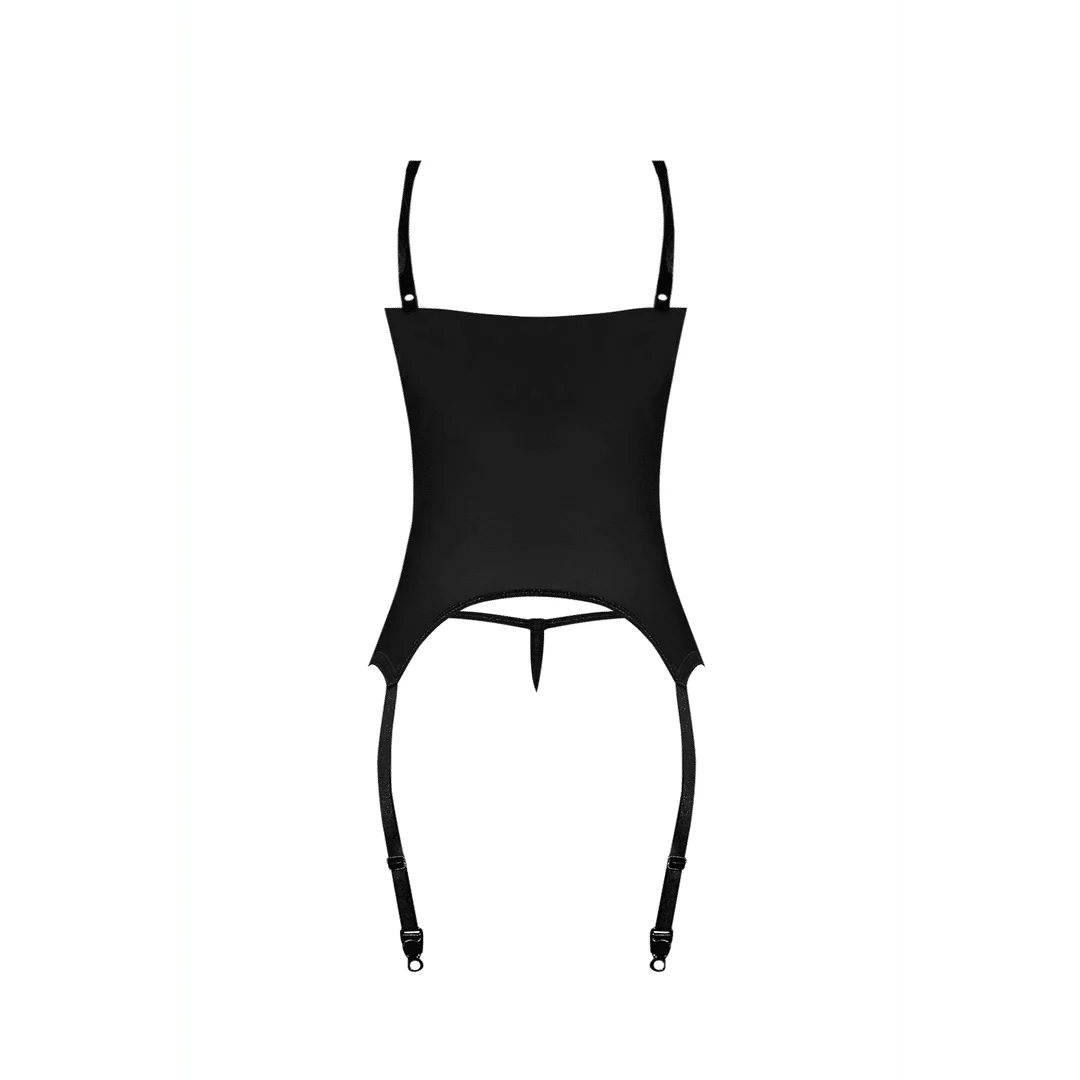 Ensemble porte jarretelles en dentelle au style romantique pour silhouette pulpeuse – Exposed – Image 5