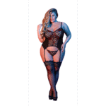 Ensemble porte jarretelles en dentelle au style romantique pour silhouette pulpeuse – Exposed – Image 6