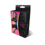 Haut tour de cou et minijupe en résille à pois Magic Silk – Image 13