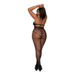 Body résille Dreamgirl teddy grande taille noir