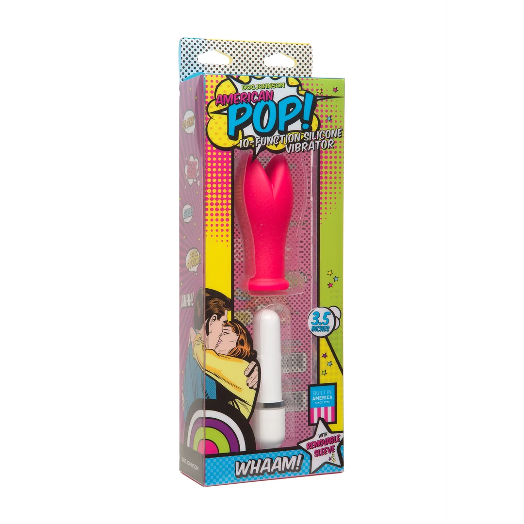 Mini vibromasseur | 10 modes et étanche | Doc Johnson American Pop Whaam! Doc Johnson – Image 1