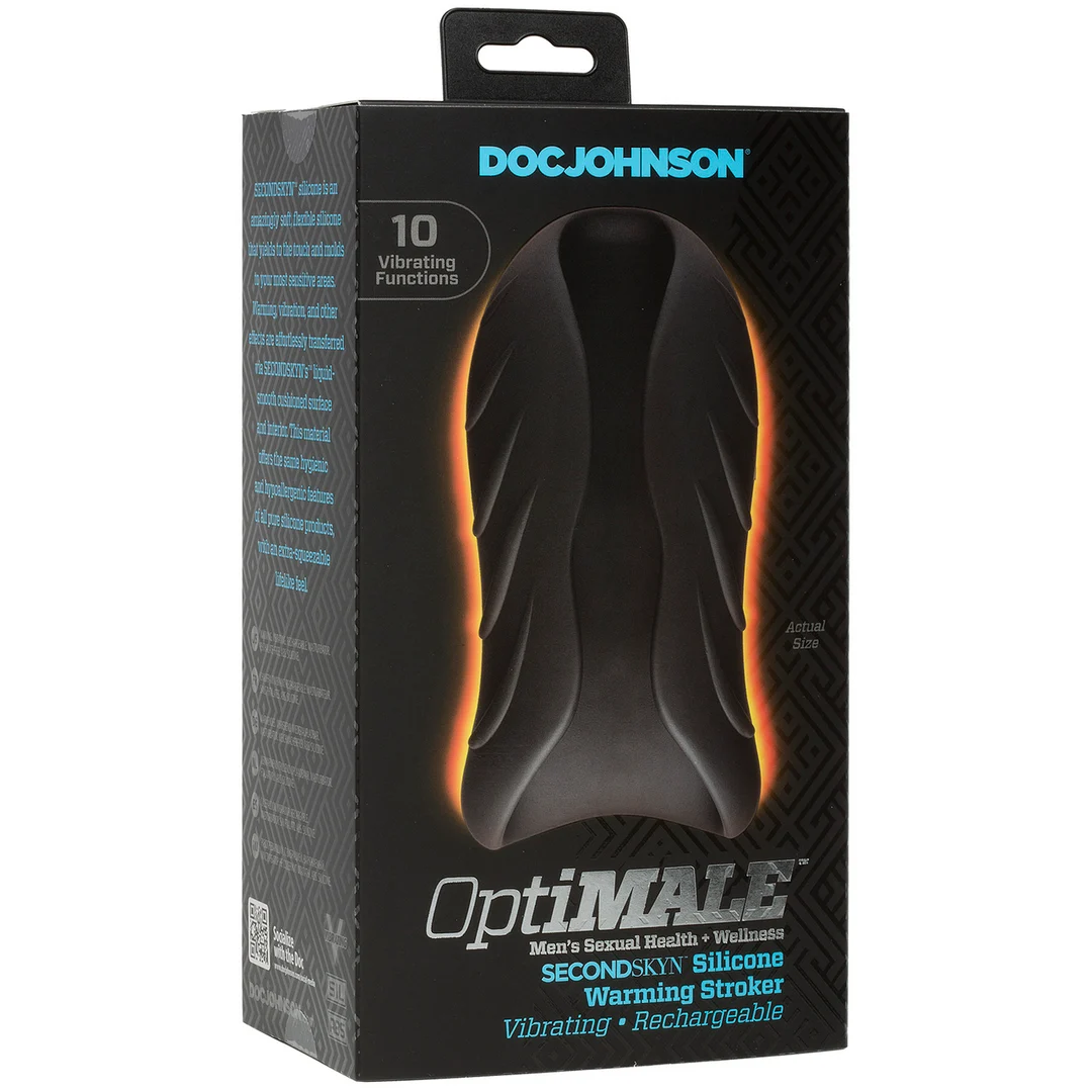Stroker vibrant et chauffant en silicone Doc Johnson – Image 1