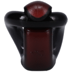 Anneau pénien non vibrant avec fermeture pratique à clip et boucle – Noir/Rouge – Image 4