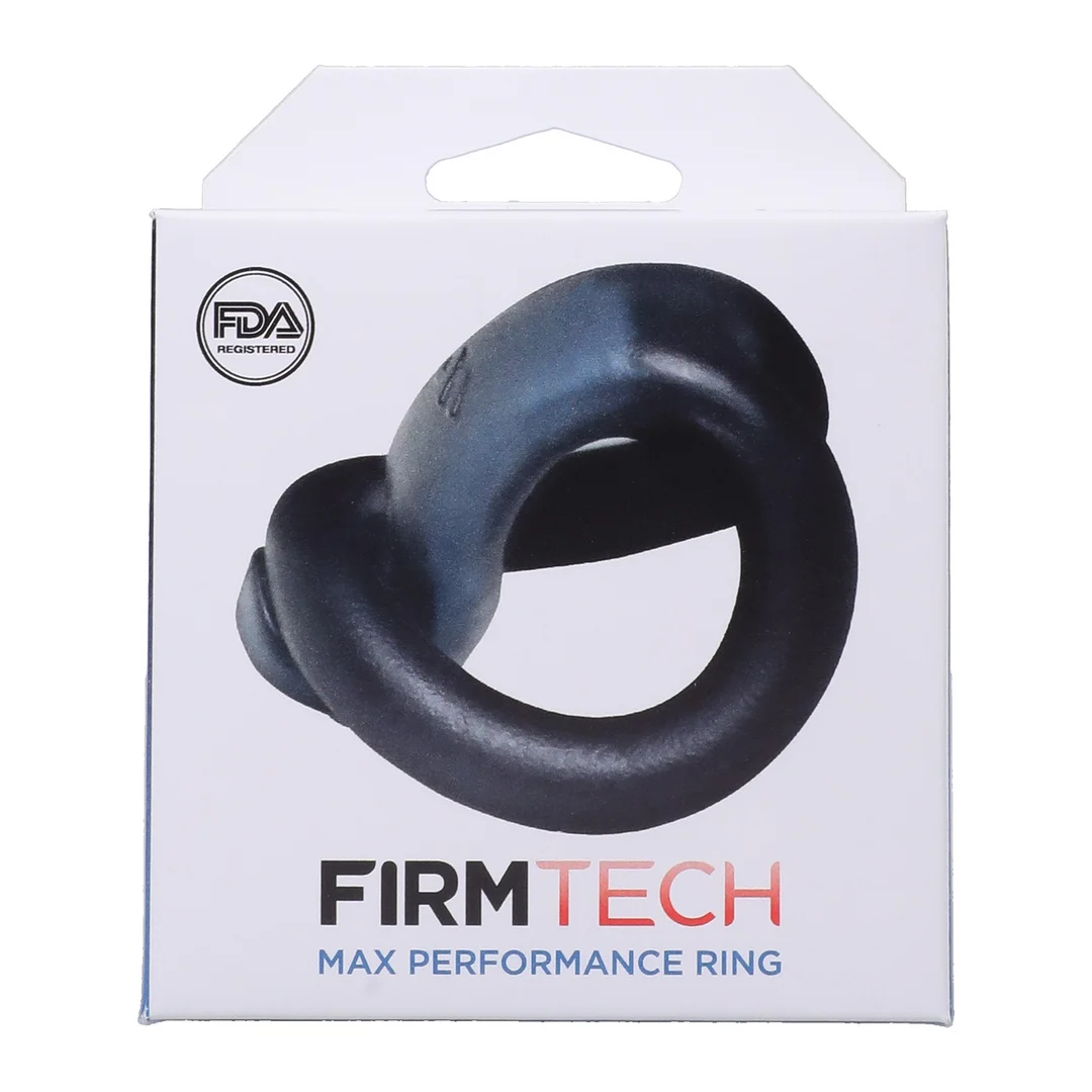 Anneau pénien ultra extensible en TPE – Noir et bleu – Image 2