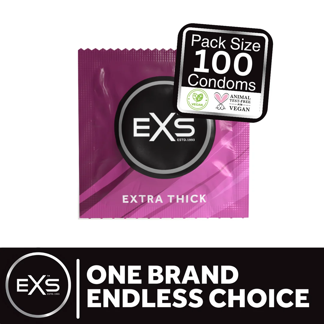 Préservatifs EXS Extra Thick, 100 pièces – Image 2