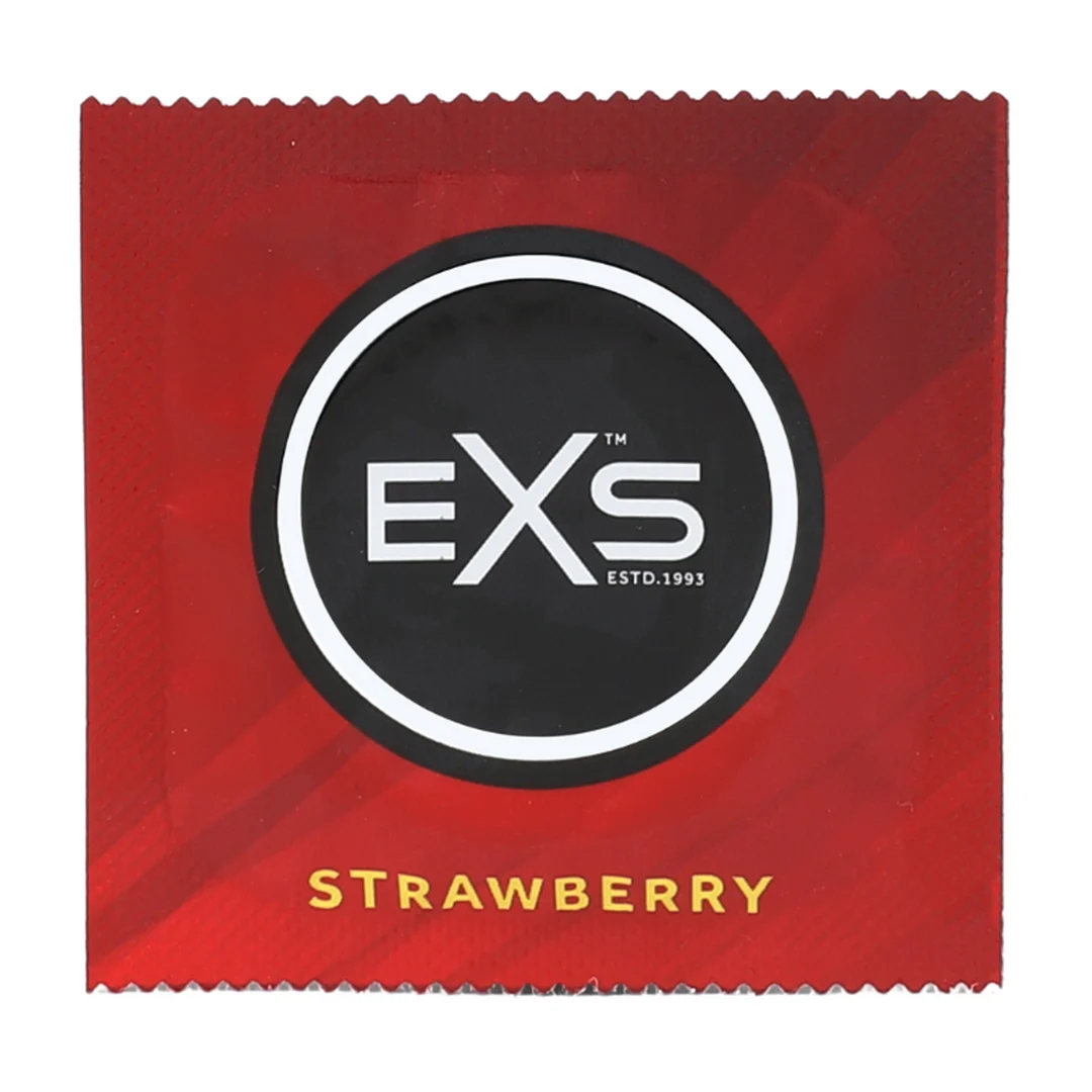 Préservatifs EXS à la fraise, 100 pièces