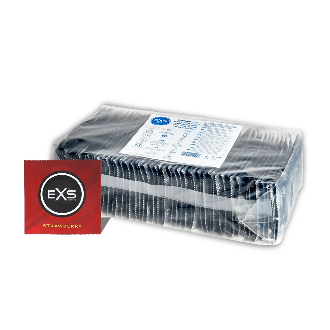 Préservatifs EXS à la fraise, 100 pièces – Image 2