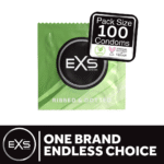 Préservatifs EXS Ribbed and Dotted, 100 pièces – Image 2