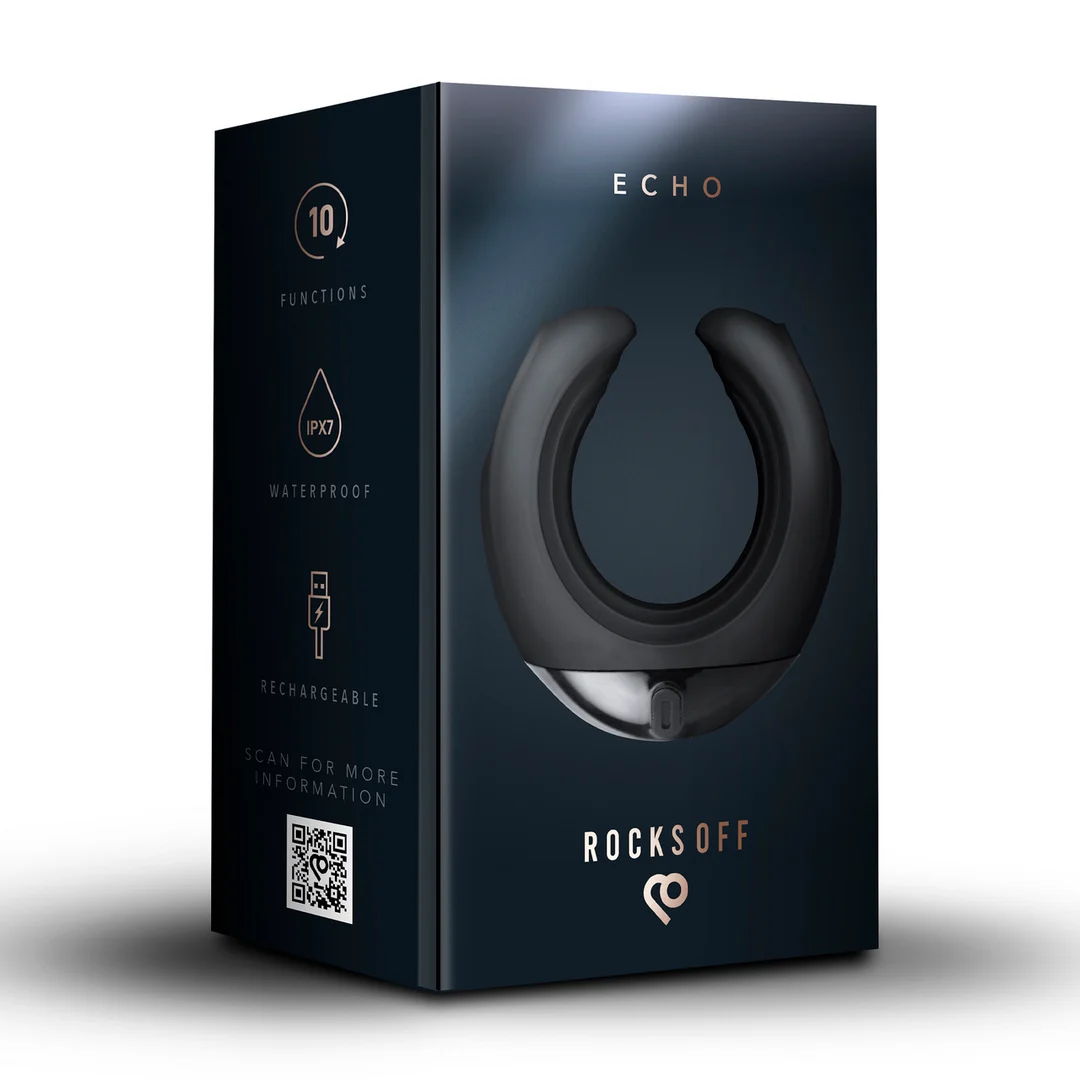 Masturbateur vibrant en forme de C Rocks Off Echo – Image 1
