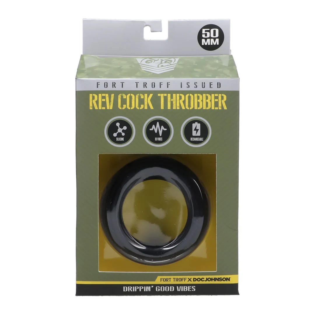 1102-31-BX-2 Anneau pénien vibrant Doc Johnson Rev Cock Throbber – Image 1