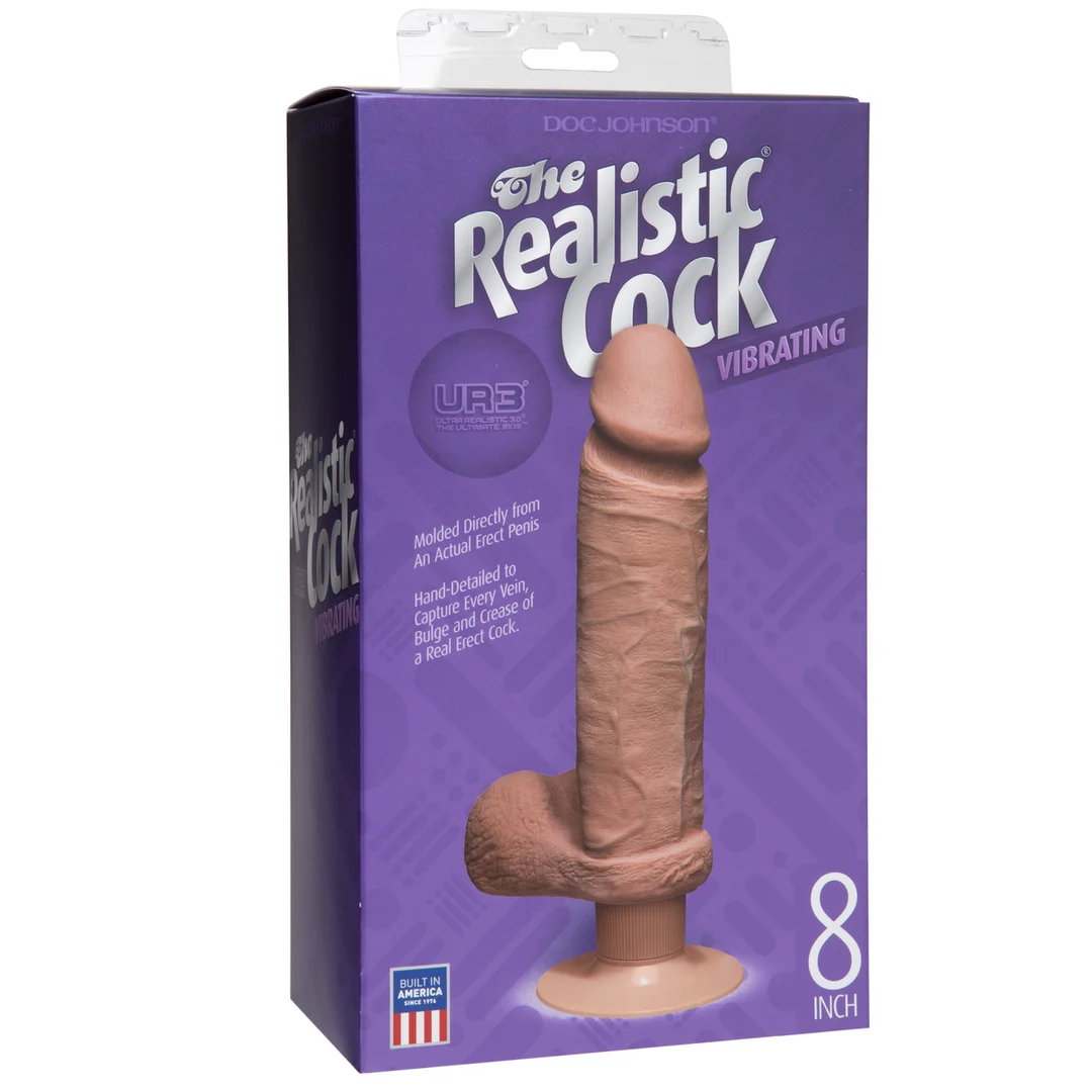 Vibrateur réaliste en UR3® à double densité avec ventouse – Doc Johnson – Image 2