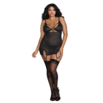 Porte jarretelles Dreamgirl en résille – Image 4
