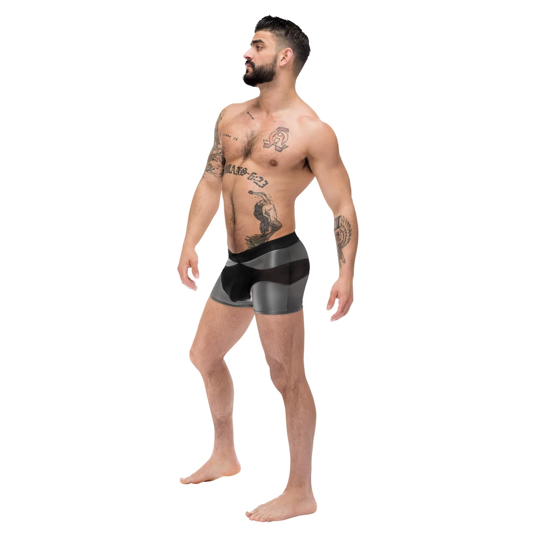 Short Male Power Iron Clad gris – Image 4