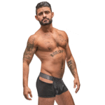 Shorts Cutout noirs Male Power