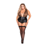 Body sexy à fermeture éclair et porte jarretelles pour une allure pulpeuse – Dreamgirls – Image 2