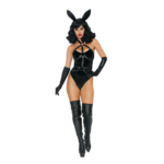 Costume de lingerie de jeu de rôle avec harnais lapin pour une tenue de fête séduisante, LIN – Image 2