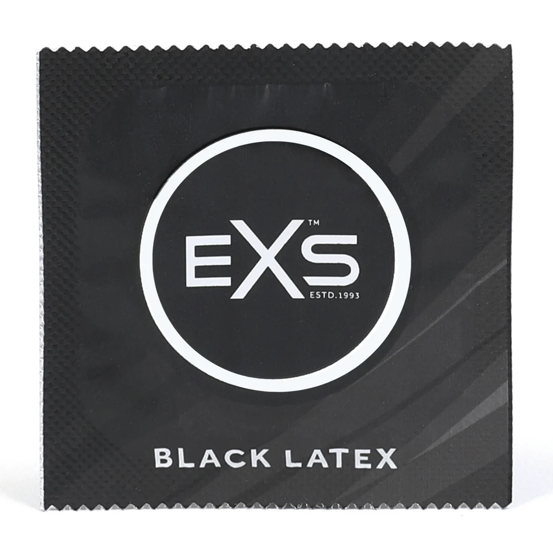 Préservatifs EXS Black latex, 12 pièces