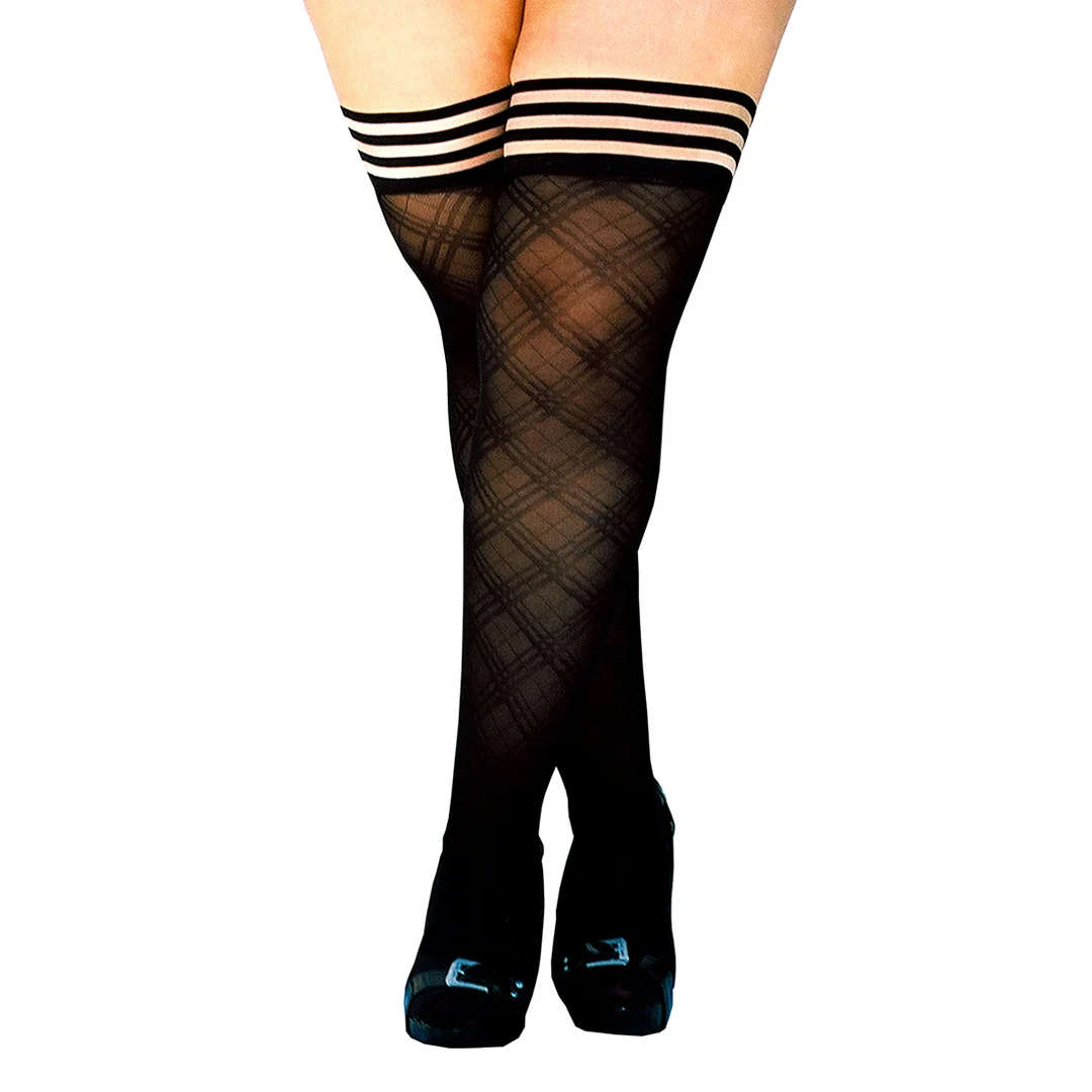 Bas cuissardes noirs Tiffany – Image 15
