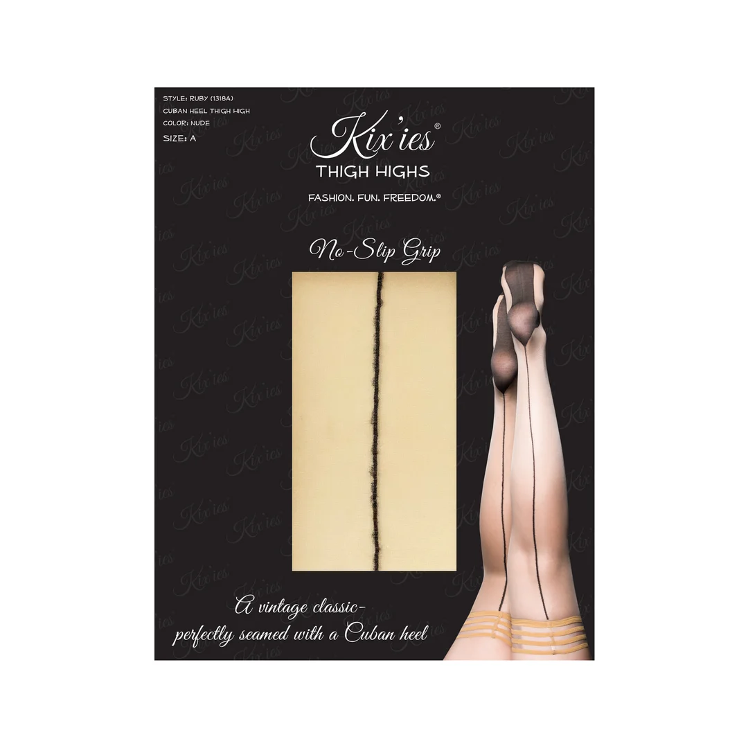 Bas autofixants Kix'ies Ruby couleur nude – Image 7