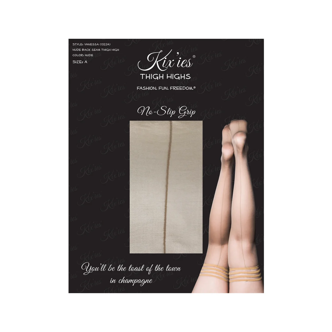 Bas autofixants couleur chair Kix'ies Vanessa – Image 13