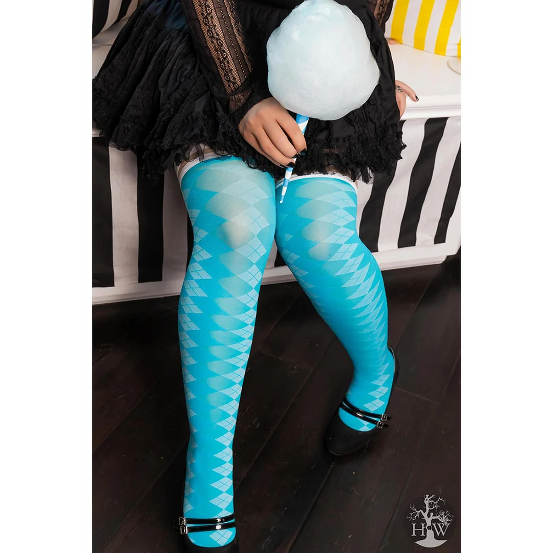 Bas cuissardes bleus Kix'ies Par 4 – Image 8