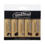 Lubrifiant Doc Johnson GoodHead au chocolat, pack de 5
